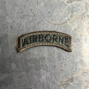 AIRBORNE fully embroidered arch patch, vintage